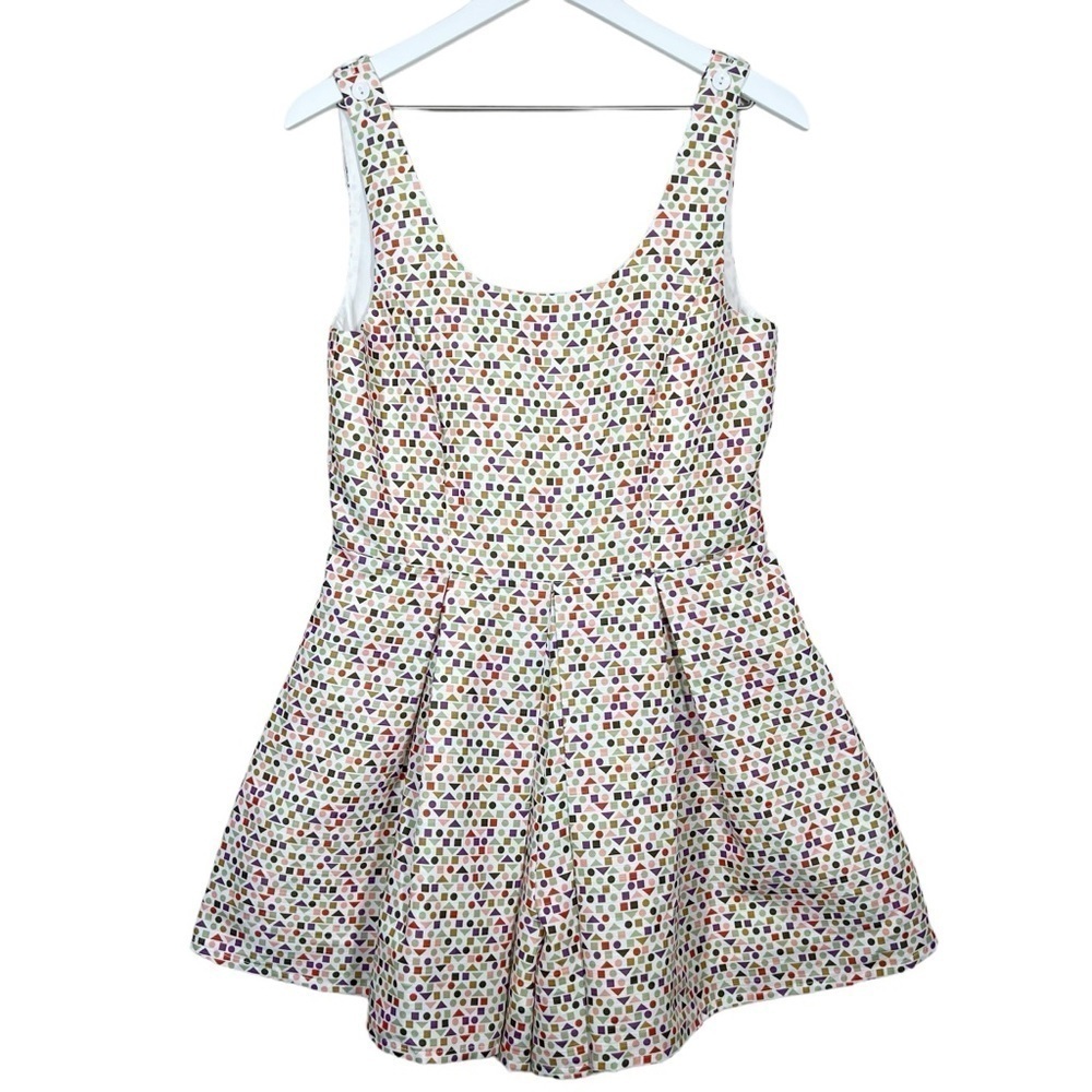 Lili Sidonio Molly Bracken Geo Shape Multicolor Romper Playsuit Size Medium